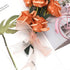 Handmade Sheer Organza Ribbon 50 Yds x 0.78" Rose Gold, joycraft Mesh Fabric Ribbon for Gift Wrapping, DIY Craft & Xmas
