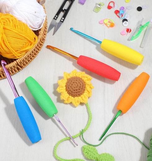 ValueBargain 10Pcs Foam Grip Tubing, No-Cut Foam Tubes Grip Aid for Utensils & Cutlery, Comfortable Handle Padding