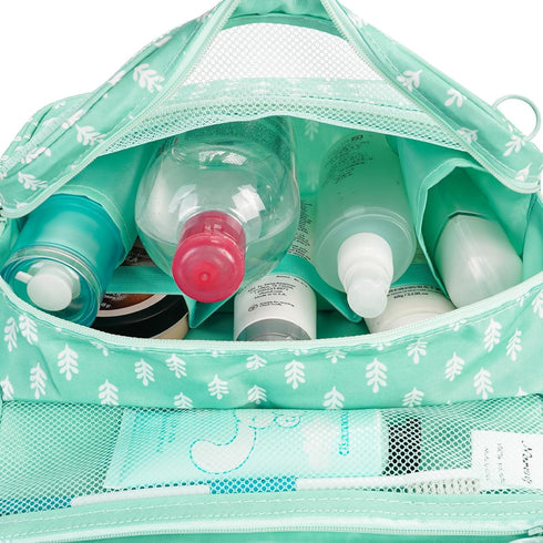 Narwey Hanging Travel Toiletry Bag - Waterproof Cosmetic Organizer for Women and Girls