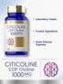 Carlyle Citicoline CDP Choline 1000mg, 60 Capsules, Non-GMO, Gluten Free
