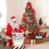 LessMo Christmas Santa Sack, Large Canvas Gift Bag with Drawstring, Reusable Personalized for Xmas Storage