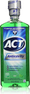 Act Anticavity Fluoride Mouthwash Mint, 18 fl oz (Pack of 3) (Packaging May Vary)
