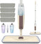 Spray Mop for Floor Cleaning | HOMTOYOU Floor Mop with 2 Refillable Bottles and 4 Washable Microfiber Pads
