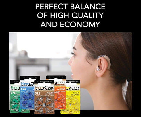 Size 13 PR48 Hearing Aid Batteries - 1.45V Orange Tab (60 Batteries) + Bonus Varta 8 Pack