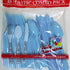 Party Dimensions, Light Blue 48 Count Cutlery Combo, 16 Servings by Party Dimensions