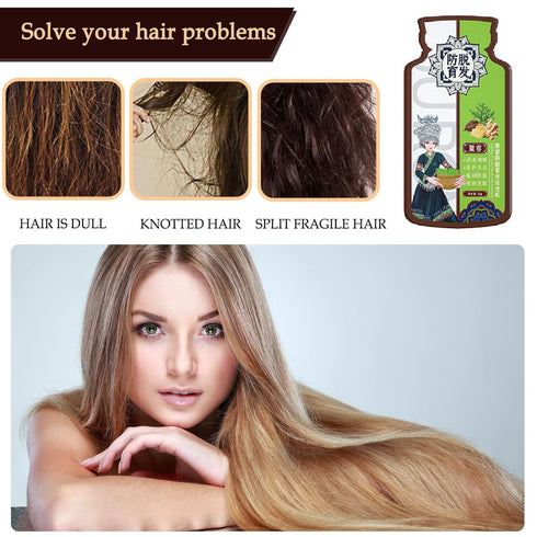 2 Box Ginger Plant Extract Anti-Hair Loss Shampoo - Ginger Shampoo for Hair Growth, 400g