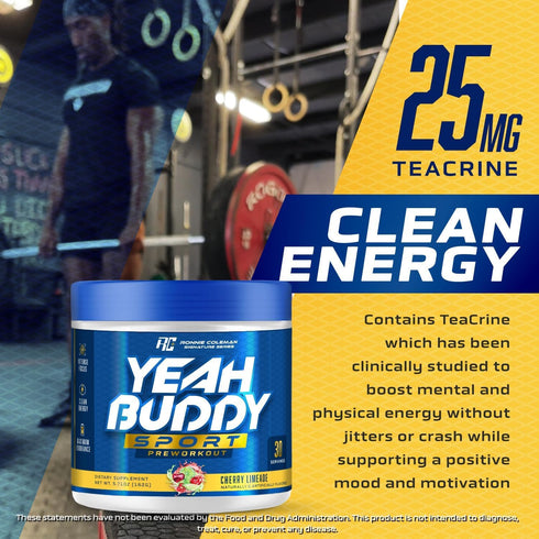 Ronnie Coleman Signature Series Pre Workout Powder for Women & Men, Lemon Splash, Amino Acid, Energy Support