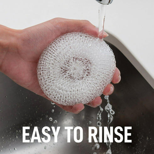 Scotch-Brite Greener Clean Recycled Scrubbing Circles, for Washing Dishes and Cleaning Kitchen, Dishwasher Safe, 3