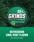 Grinds Coffee Pouches | Tobacco Free, Nicotine Free Healthy Alternative | 3 Cans Wintergreen, 18 Pouches Per Can