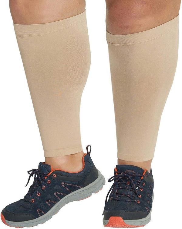 Runee Ultra Wide Calf Sleeve Compression, Support for Calf Pain, Varicose Veins, DVT, Tailored to Wide Calves