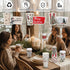 Suttmin 36 Sets/ 108 16 oz Pcs Christmas Tree Paper Cups Disposable Coffee Cups with Lids and Sleeves Xmas Hot Cocoa