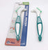 Premium Hygiene Denture Cleaning Brush Set - Multi-Layered Bristles & Ergonomic Handle for Denture Care (Purple & Green)