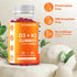 Vitamatic Vitamin D3 K2 Gummies - 2 Pack, 60 Count - Supports Bone, Heart & Immune Health, Plant Based