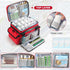 XHGWJSX Medicine Organizer with Adjustable Divider, Double-Layer Medicine Bottle organizer Storage, Portable Home