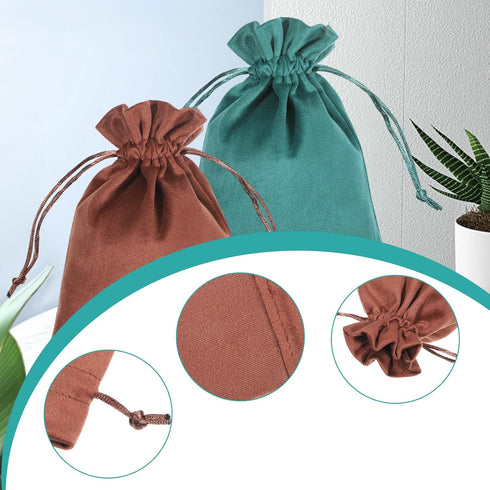 InnoHHustle 4 7.08 5.11inch (4 Pcs Dice Bag Soft Velvet Gift Bags x Drawstring Pouch Tarot Bag Jewelry Pouches
