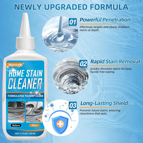 Nanoxa Household Stain Remover Gel, Effective Home Cleaner, Washing Machine Cleaner for Washing Machine Strips, Kitchen