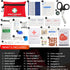 Mini First Aid Kit, 122 Piece Small Kit for Family Emergency Care, Home, Camping, Travel, Outdoors & Schools