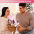 Spa Baskets for Women - Luxury Bath Set with Rose Oil & Orchid, Includes Wash, Bubble Bath, Lotion, Bath Salts, and More