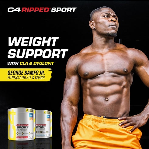 Cellucor C4 Ripped Sport Pre Workout Powder, Sugar Free Energy Supplement for Men & Women, Fruit Punch, 30 Servings