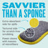 E-Cloth Washing Up Pad - Premium Microfiber Non-Scratch Kitchen Dish Scrubber Sponge, Yellow, 1 Pack