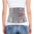 ORTONYX Lumbar Support Belt, Ergonomic Design, Breathable Material, M/L, Gray/Red