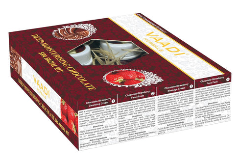 Vaadi Herbals Facial Kit, Chocolate and Strawberry, 70 Grams, All Natural, Suitable for All Skin Types