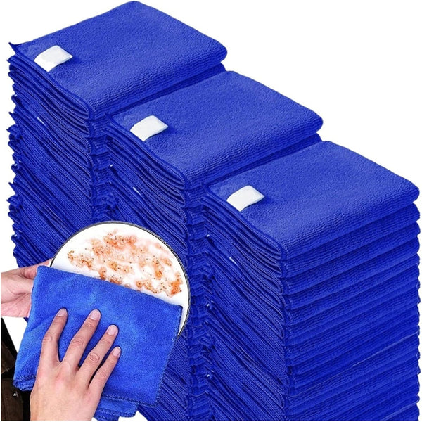 Storqen 5~100PCS 30 * 30cm Dry Erase Cloth Blue Microfiber Whiteboard Eraser Reusable