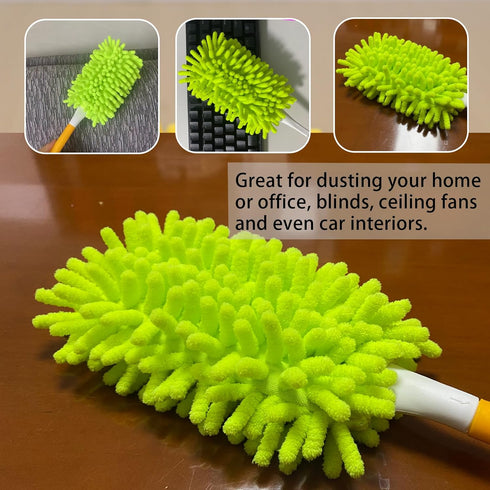 Reusable Duster Refill for Swiffer - Microfiber Ceiling Fan Duster, 4 Pack (Handle Not Included)