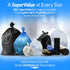 Reli. SuperValue 13 Gallon Trash Bags, 250 Count, Tall Kitchen Can Liners, Clear Multi-Use Garbage Bags