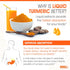 1100mg Liquid Turmeric Curcumin with Black Pepper Bioperine, 20oz Bottle, Superior Absorption for Joint Support, 45