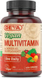 DEVA Vegan Multivitamin and Mineral Supplement - Once-Per-Day Formula with Greens, 90 Coated Tablets