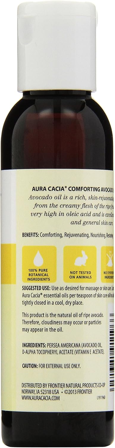 Aura Cacia Natural Skin Care Oil, Avocado, 4 Fluid Ounce