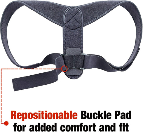 ACE Brand Posture Corrector, Adjustable with Hook-and-Loop Shoulder Straps, One Size Fits Most