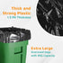 PlasticMill 95-Gallon 1.5 61"x68" (10-Count) Heavy Duty Trash Bags - Black Garbage Bags - Plastic Trash Bags for Large