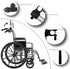 owfccla 2-Pack Universal Wheelchair Handle Extenders & Stroller Extension Handles -Adjustable Push Bar for Tall