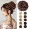 MORICA Messy Hair Bun Hair Scrunchies Extension, Curly Wavy Synthetic Chignon Hairpieces for Women (4/30#)