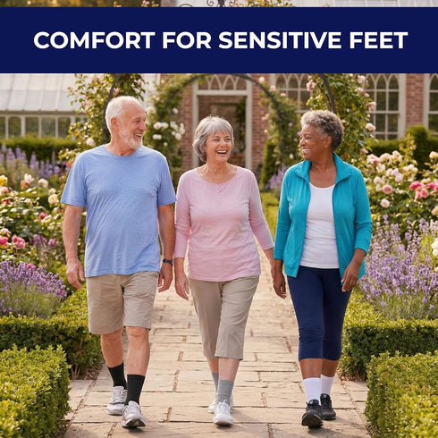 Knit Unit 6 Seamless Ankle Diabetic Socks for Women & Men, Pairs Wide Non Binding Quarter Edema Neuropathy for Swollen