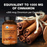 Vitamin World Cinnamon Complex 1000 mg with Chromium, 120 Capsules, Gluten Free for Healthy Metabolism & Antioxidant