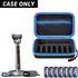 PAIYULE Travel Case Compatible with Gillette Heated Razor for Men, Starter Shave Kit Storage Holder for Blade Refills, Clipper Guards, Charging Dock and Accessories-Blue(Box Only)