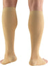 Truform Compression Stockings for Men and Women, 15-20 mmHg, Knee High Length, Open Toe, Beige, Large