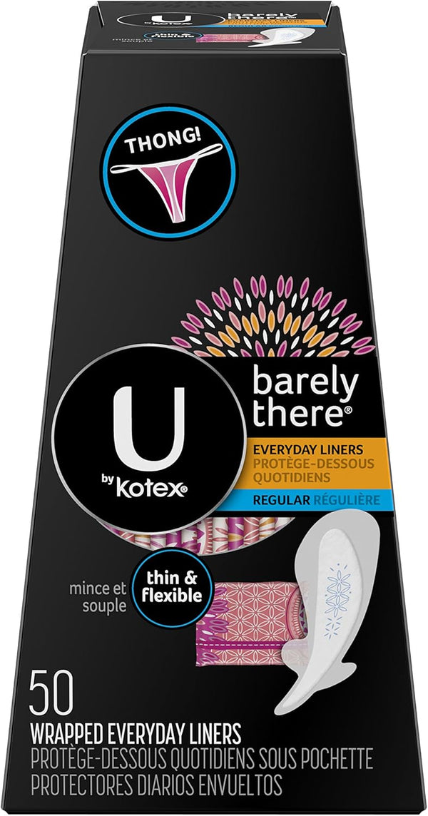 U by Kotex Barely There Liners, Light Absorbency, Unscented