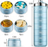 Mossime Stackable Metal Pill Organizer, Waterproof Travel Pill Box, Large Aluminum Alloy Container, 7 Day Daily