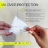 Reusable Sun Screen Silicone Patches, UV Protection Face Sunscreen, 1 Pack with 4 Nose Shapes