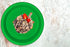 DecorRack 30 Small Plastic Plates, Heavy Duty 7 Inch Disposable Party Ware for Kids Birthday, Green