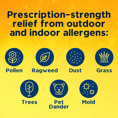 Xyzal 24 Hour Allergy Relief Medicine, Levocetirizine Dihydrochloride Tablets, 35 Count