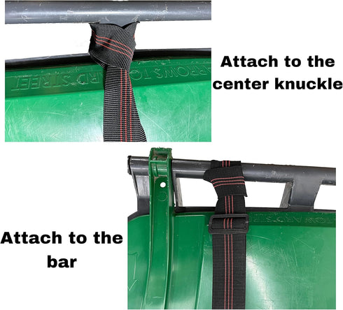 Adjustable Garbage Can Security Strap, Heavy Duty Material, Black Garbage Strap