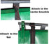 Adjustable Garbage Can Security Strap, Heavy Duty Material, Black Garbage Strap