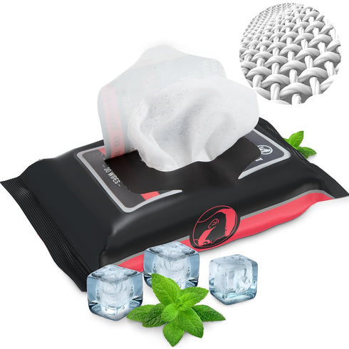 The Nobleman Men's Refreshing Face + Body Cleansing Wipes with Grapefruit, 30 count