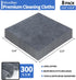 Premium Microfiber Cleaning Cloth, 8 Pack, Lint-Free 300GSM Ultra Absorbent Towels for Household Kitchen (Grey)