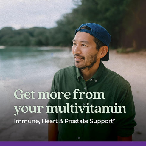 New Chapter Men's Multivitamin 40 Plus for Energy, Heart, Prostate + Immune Support, 72 ct, Organic Vegetables & Herbs